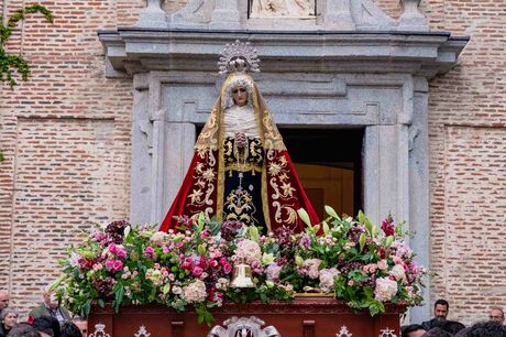 Semana Santa 2023. Boadilla del Monte. Procesión de la Virgen de la Soledad el pasado 31 de marzo. Viernes de Dolores