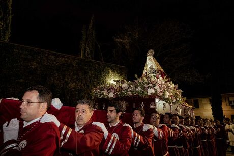 Semana Santa 2023. Boadilla del Monte. Procesión de la Virgen de la Soledad el pasado 31 de marzo. Viernes de Dolores