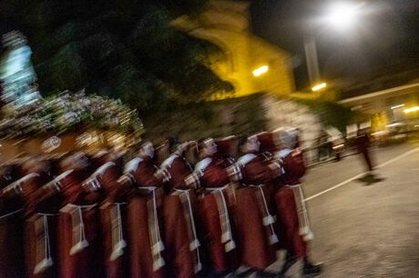 Semana Santa 2023. Boadilla del Monte. Procesión de la Virgen de la Soledad el pasado 31 de marzo. Viernes de Dolores