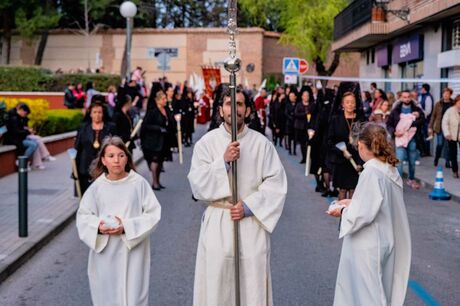 Semana Santa 2023. Boadilla del Monte. Procesión de la Virgen de la Soledad el pasado 31 de marzo. Viernes de Dolores