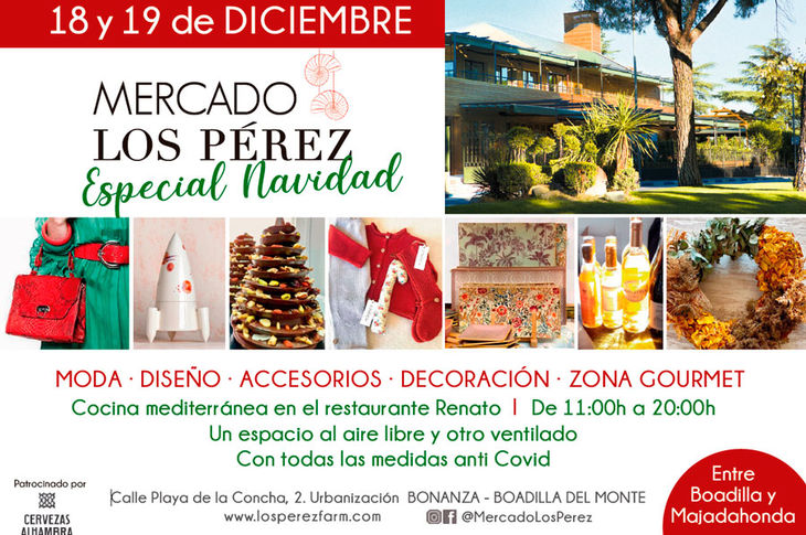 Este fin de semana se celebra una edición Especial Navidad del Mercado de los Pérez en Boadilla del Monte