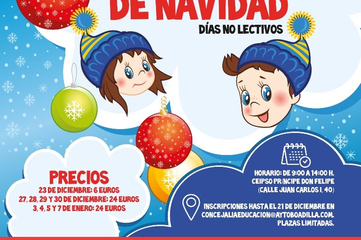 Campamento de Navidad en el CEIPSO Príncipe D. Felipe de Boadilla del Monte