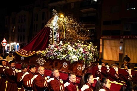 Semana Santa 2023. Boadilla del Monte. Procesión de la Virgen de la Soledad el pasado 31 de marzo. Viernes de Dolores