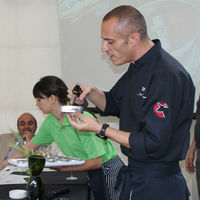 El mediático chef Juan Pozuelo, uno de los artífices de la demostración,