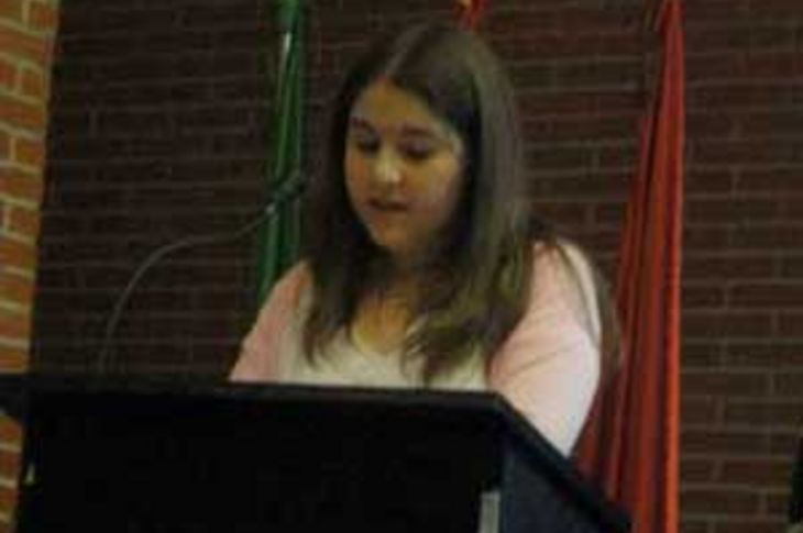 En la imagen, la alumna premiada Pastora Rodríguez Fraga.