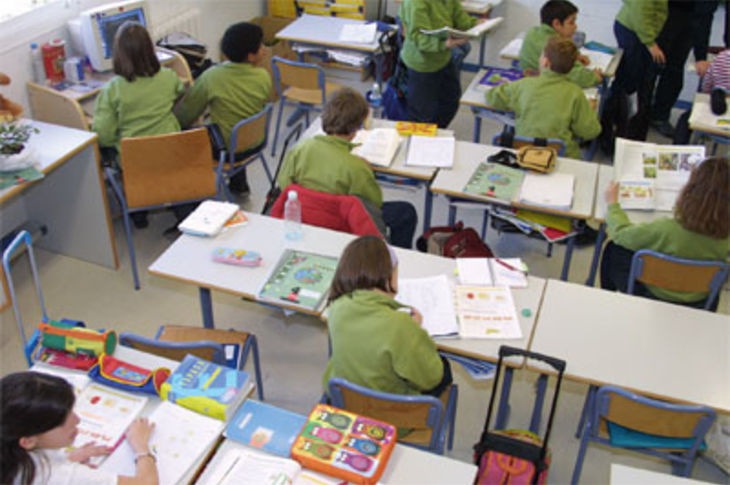 Niños en el aula.