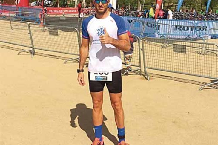 Emilio Moreno, vecino de Boadilla que participará el próximo 17 de mayo en Ironman en Barcelona.