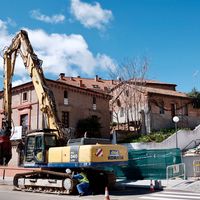 Demolición de dos casas en el casco