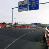 Imagen del nuevo enlace de las autovías M-501 y M40, ya finalizado.