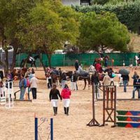 Exhibición de hípica en Mentema.