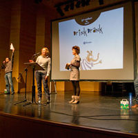 Un instante del taller de lectura en inglés celebrado en el Auditorio Municipal.