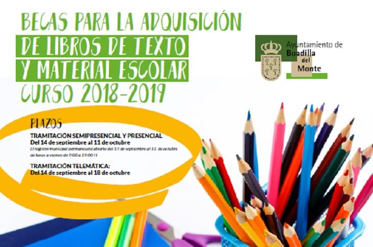 Aún pueden pedirse becas de libros.