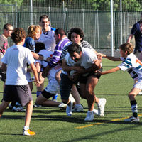 El Tasman Rugby ha cuajado una excelente temporada. En la imagen, partido de clausura entre directivos, jugadores y familiares.