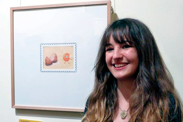 Alicia Esteban, primer premio nacional en la categoría juvenil.