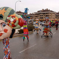 Momento del pasacalles de los carnavales del año pasado.