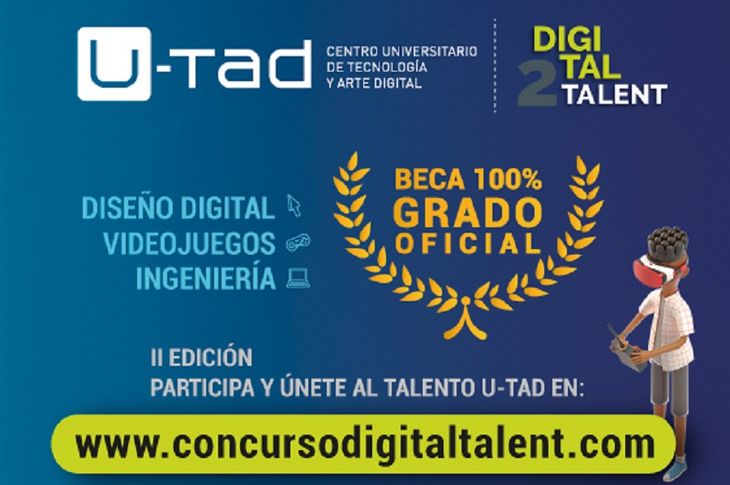 Se amplía el plazo para ganar una beca en U-tad.