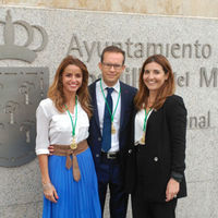 Concejales electos por Ciudadanos al Ayuntamiento de Boadilla del Monte las pasadas elecciones municipales (de izd. a derecha): Patricia Reyes Rivera,  Ignacio Díaz López y Zaida González.