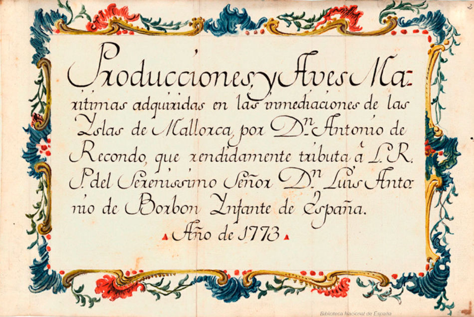 Antonio Recondo, naturalista del infante don Luis