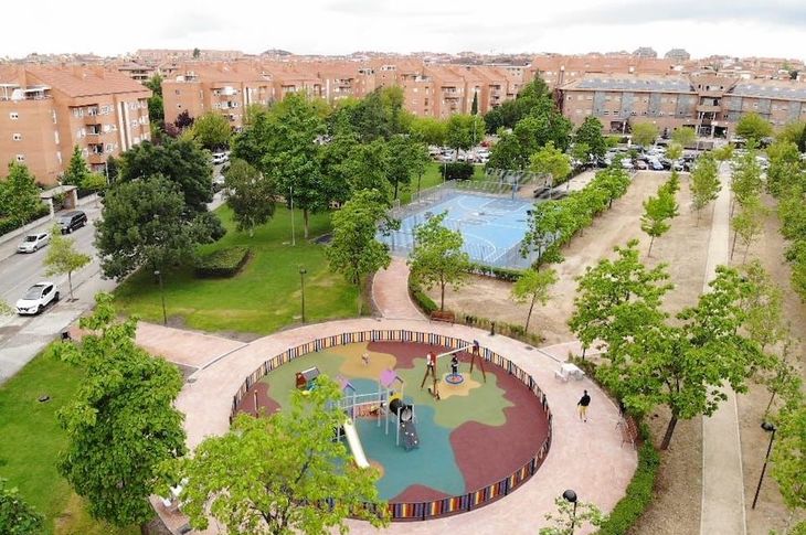 Finaliza la remodelación del parque Gregorio Marañón Finaliza la remodelación del parque Gregorio Marañón.