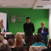 Instante de la presentación del "Programa Socioescuela", en la Sede Institucional del Ayuntamiento de Boadilla.