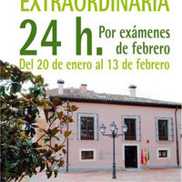 La sala de lectura municipal La Millonaria permanecerá abierta las 24 horas del día desde el 20 de enero hasta el próximo 13 de febrero, con motivo de la época de exámenes.