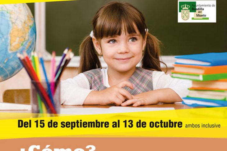Cartel beca libros y material escolar