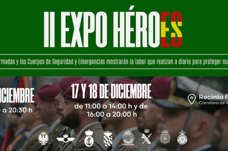 'Expo héroes' exhibirá el material de las Fuerzas Armadas y los Cuerpos de Seguridad