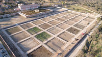 Imagen aérea de las huertas del palacio del Infante don Luis. 