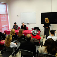 Imagen de la celebración de la jornada sobre asociacionismo empresarial, acontecida en el Centro de Empresas de Boadilla del Monte.