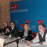 Uno de los actos celebrados por el PSOE en su campaña "Por la sanidad en Boadilla".