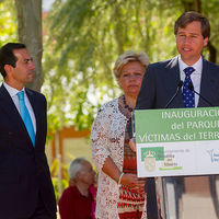 El alcalde de Boadilla del Monte, Antonio González Terol, durante su discurso.