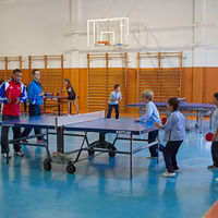 El CEIP Teresa Berganza acoge el prime club de tenis de mesa de Boadilla.