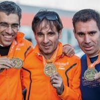 Óscar Vázquez, Rubén Serrano y Daniel Hernángomez. Imagen de Emilio Navas.