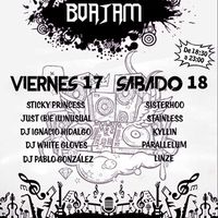 Cartel diseñado por alumnos de instituto para el festival Boajam.