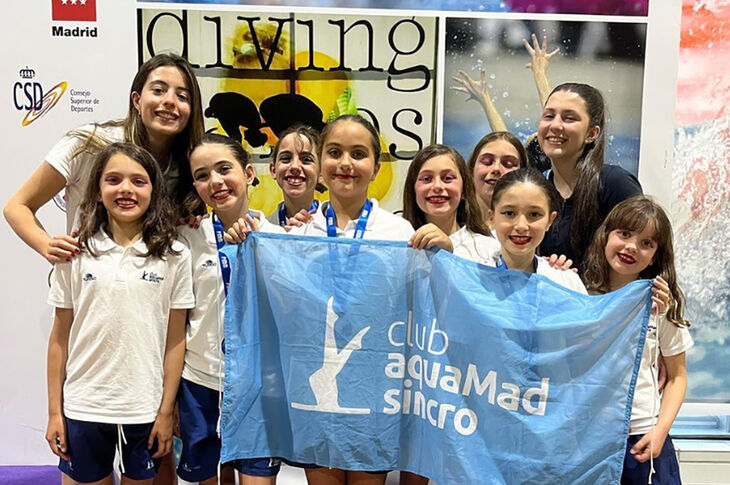 Las prealevines del AquaMad Sincro, terceras en el Open de la Comunidad de Madrid