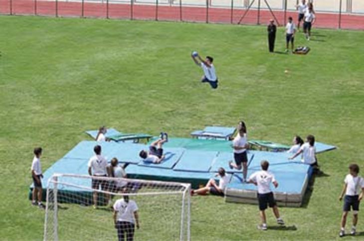 Momento de la ceremonia de clausura del curso en el Colegio Virgen de Europa.