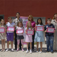 Foto de los niños premiados en el V Concurso de Relatos de Boadilla.
