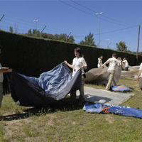 Los expedicionarios de la Ruta Quetzal 2008 pasan unos días en Boadilla del Monte.