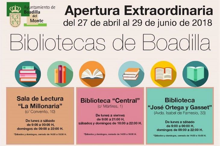 Más horas de biblioteca para los exámenes.