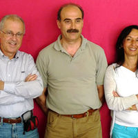 La nueva dirección de UPyD en Boadilla del Monte (de izquierda a derecha): Gudelio Oliver, organización; Román Patón, coordinador; e Isabel Pernia, encargada de política municipal.