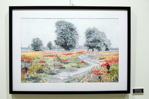 Exposición de acuarelas y dibujos de Julio Fernández, en el Centro de Formación de Boadilla del Monte Exposición de acuarelas y dibujos de Julio Fernández, en el Centro de Formación de Boadilla del Monte
