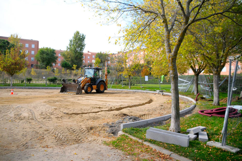 Obras de mejora en el parque Azorín de Boadilla del Monte Obras de mejora en el parque Azorín de Boadilla del Monte