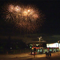 Fiestas Boadilla 2007: Los fuegos artificiales, las carpas y el tren ligero.