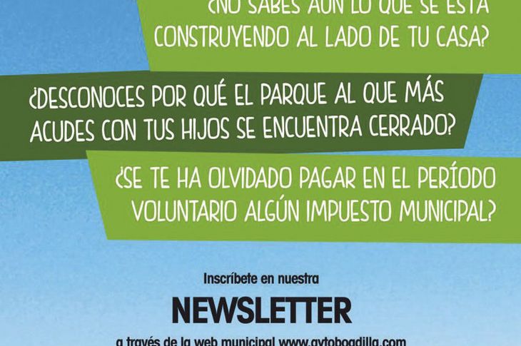 Newsletter’ municipal para estar al día 